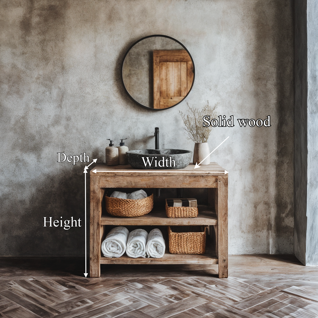 Custom Wood Vanity Bathroom