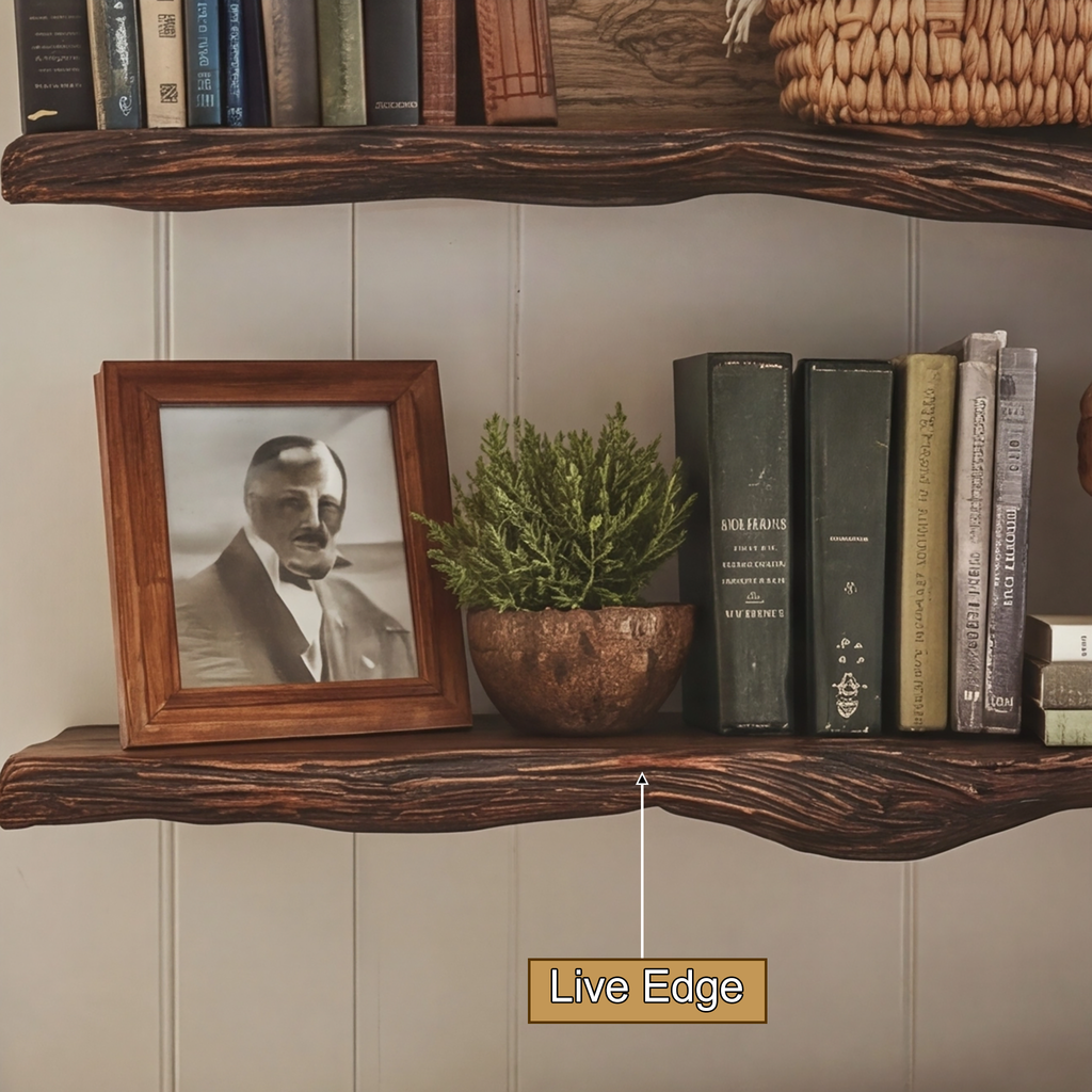 Eldrathen Sculpted Solid Wood Tree Bookshelf