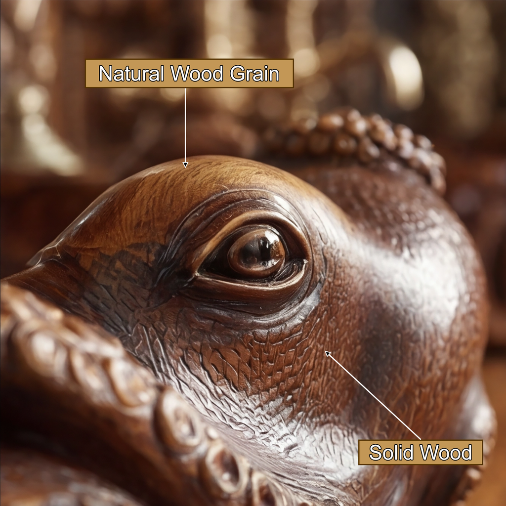 Nautivar Octopus Form Handcarved Solid Wood Sculpted Vessel Sink