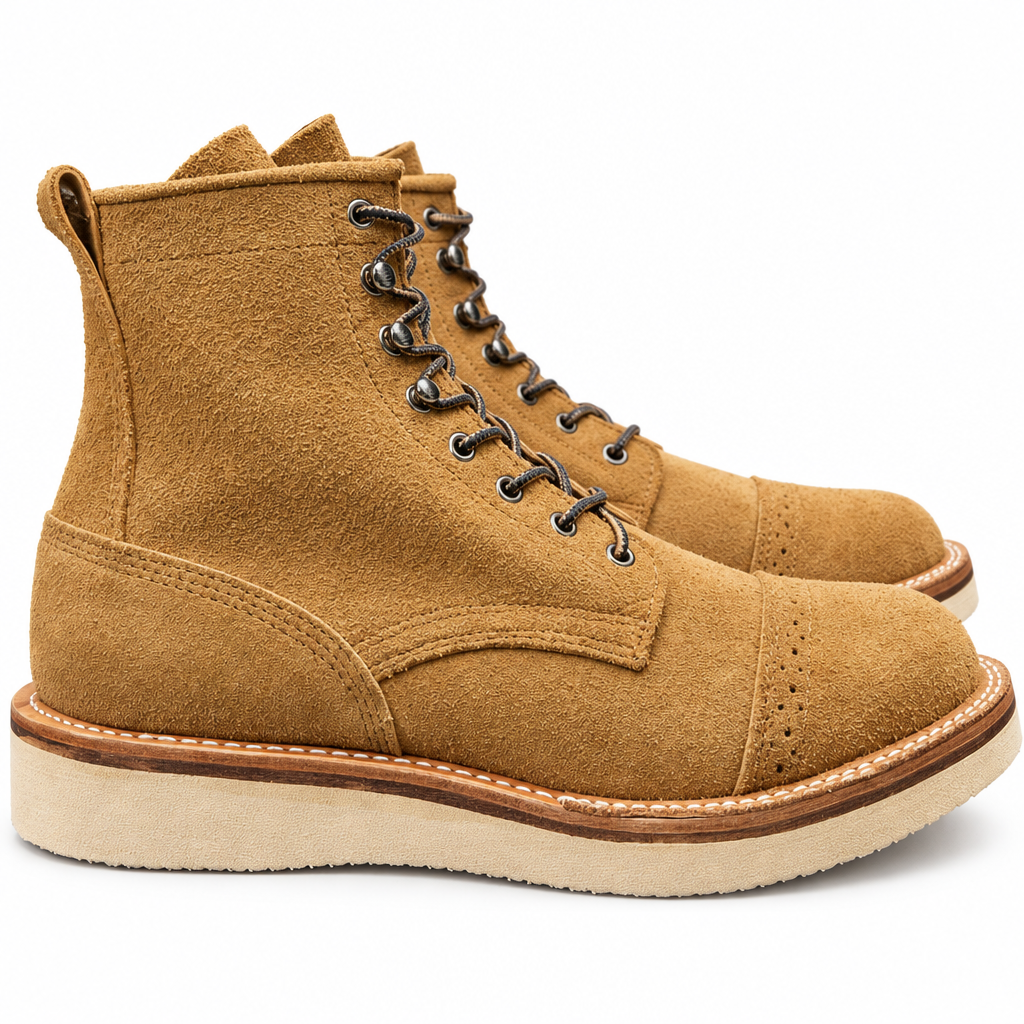 Tan Suede Crepe Sole Boots