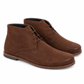 Brown Suede Barefoot Chukka Boots