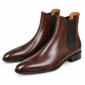 Brown Leather Chelsea Boots