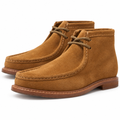 Tobacco Suede Moccasin Boots
