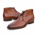 Brown Leather Chukka Boots