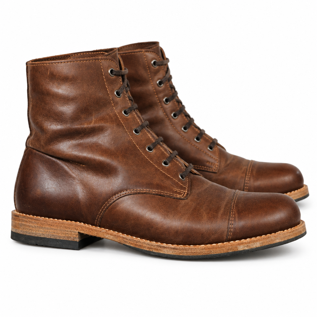 Vintage Leather Ankle Boots