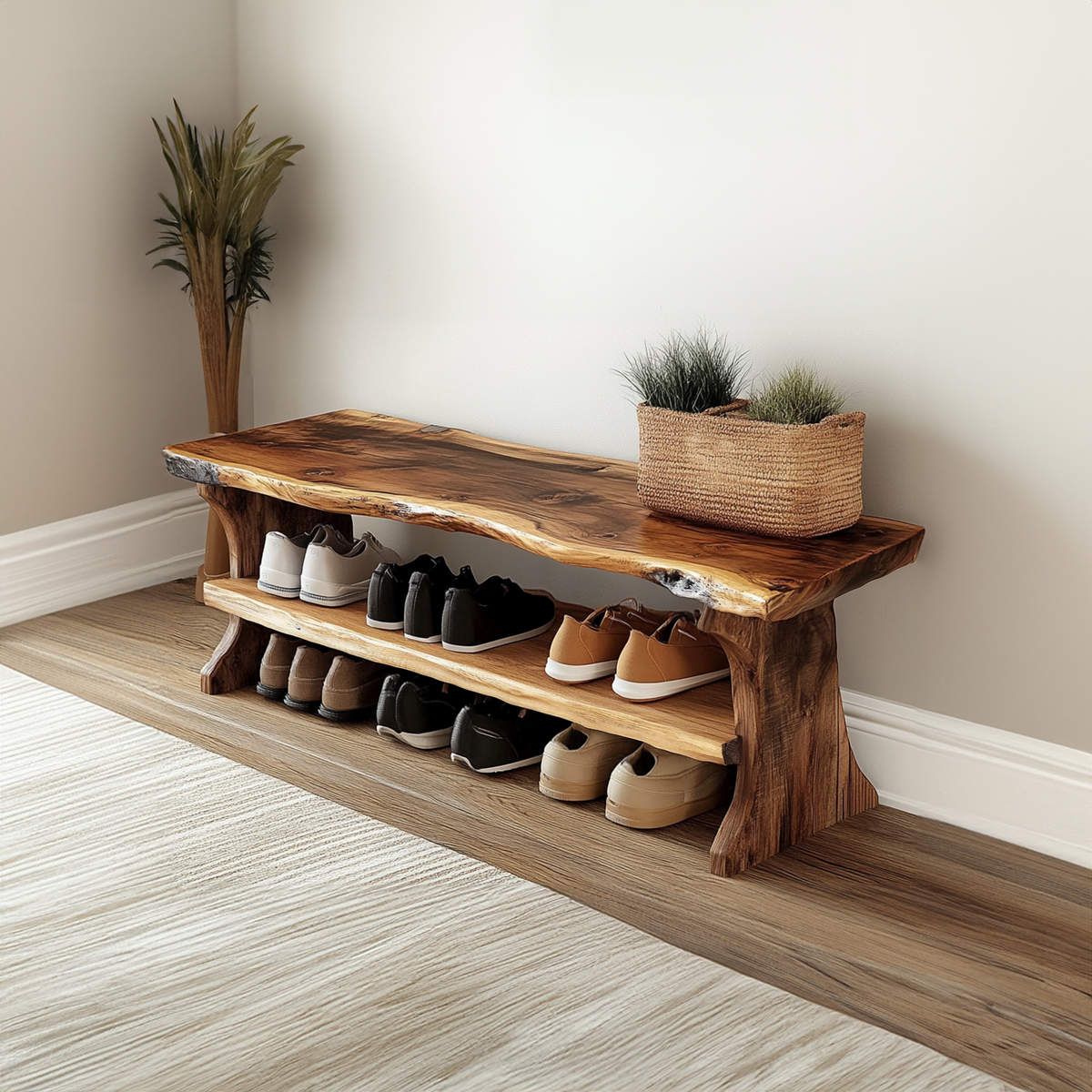 Farmhouse Entryway Bench Livingroom Furniture